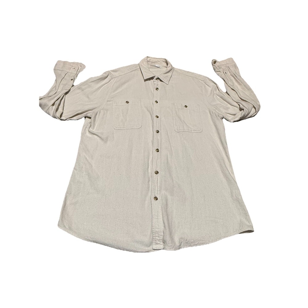 Men's Sonoma Goods For Life Supersoft Flannel Shirts, Size S, Beige, XL